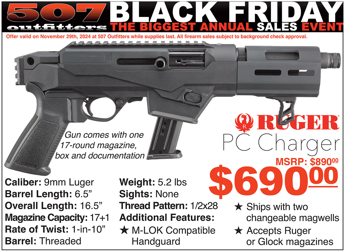 Ruger PC Charger Black Friday Sale