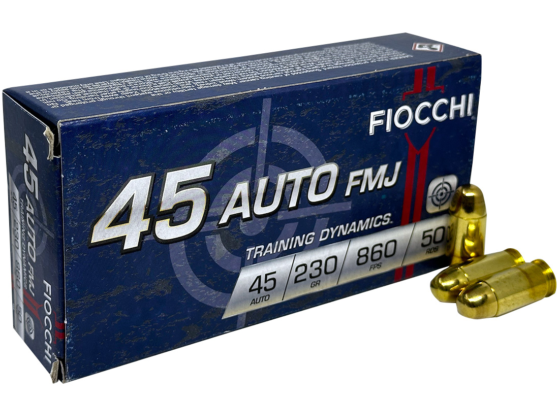 Fiocchi 45 Auto FMJ 50 round box – 507 Outfitters