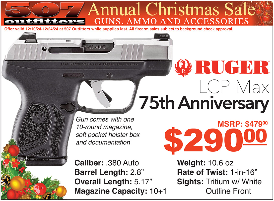 Ruger LCP Max Christmas Sale